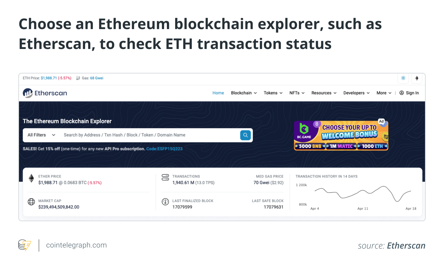 How to check an Ethereum transaction Mempool PlatoBlockchain Data Intelligence. Vertical Search. Ai.