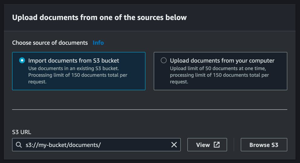 Vi introduserer Amazon Textract Bulk Document Uploader for forbedret evaluering og analyse | Amazon Web Services PlatoBlockchain Data Intelligence. Vertikalt søk. Ai.