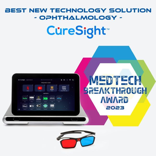 NovaSight CureSight Wins 2023 MedTech Breakthrough Award fda PlatoBlockchain Data Intelligence. Vertical Search. Ai.
