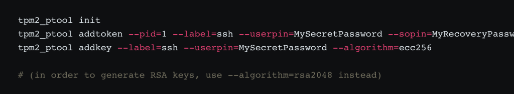 Ochrona kluczy SSH za pomocą modułu TPM 2.0, teraz dostępnego w Debianie | Inteligencja danych Ledger PlatoBlockchain. Wyszukiwanie pionowe. AI.