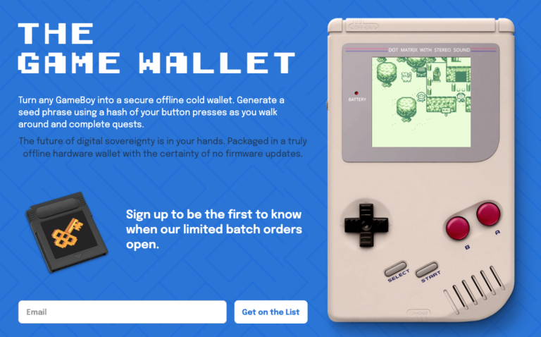 Reviving the ’90s: Nintendo Game Boy as the Next Big Crypto Wallet Safe Haven PlatoBlockchain Data Intelligence. Vertical Search. Ai.