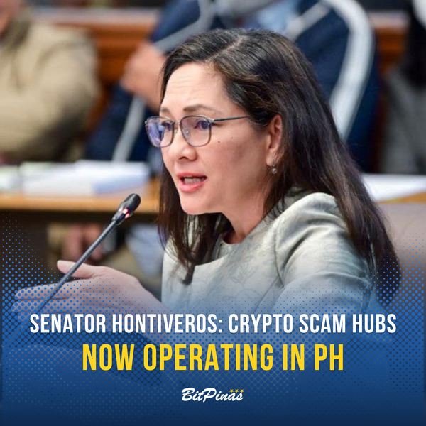 Sen. Hontiveros: Crypto Scam Hubs Now Operating in PH equality PlatoBlockchain Data Intelligence. Vertical Search. Ai.