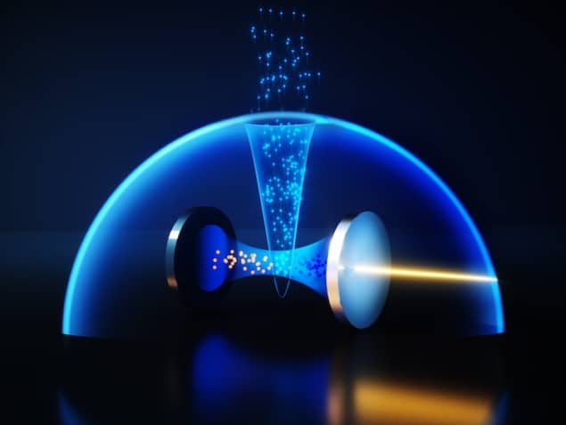 Transparantievenster verschijnt in een ensemble van ionen - Physics World