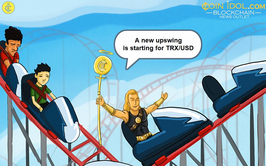 A new upswing is starting for TRX/USD