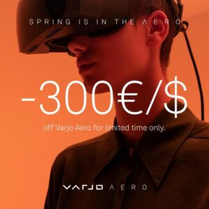 Varjo Celebrates Best Headworn Device Nomination with $300 Discount on Varjo Aero