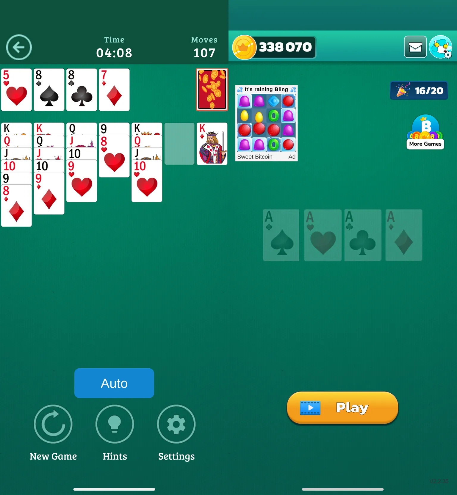 You Can Earn Bitcoin by Playing Mobile Solitaire Games—Here's How Much - Decrypt PlatoBlockchain Data Intelligence. Vertical Search. Ai.