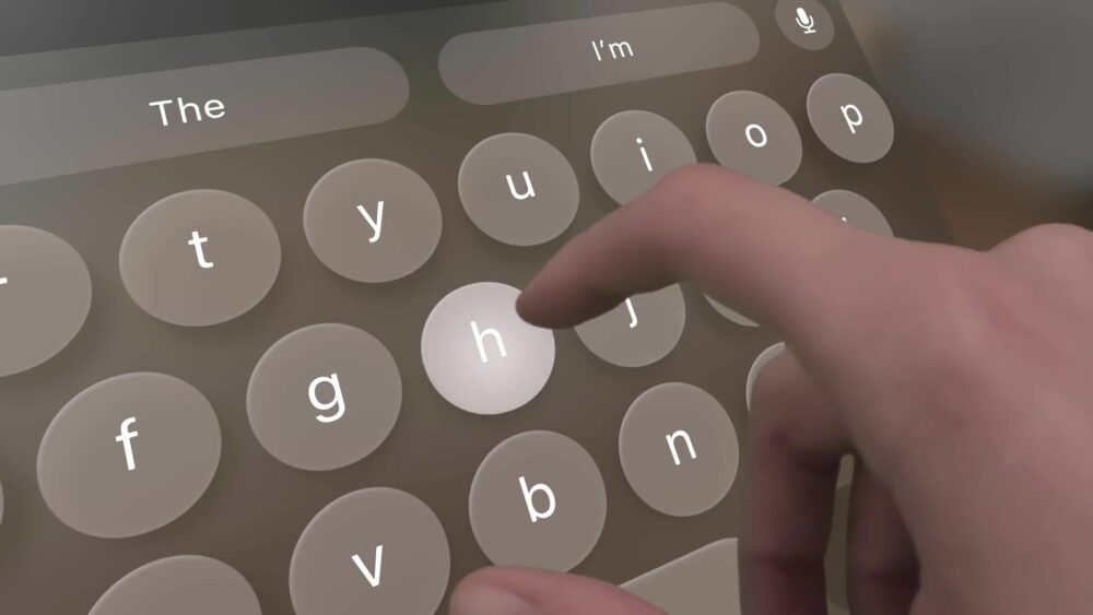 Apple visar hur textinmatning fungerar på Vision Pro