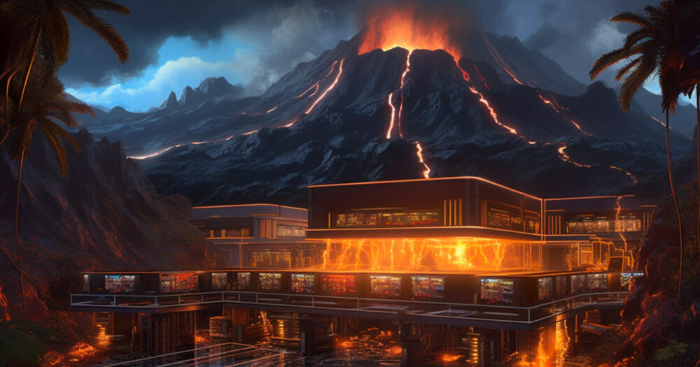 El Salvador Bitcoin vulkánja látható