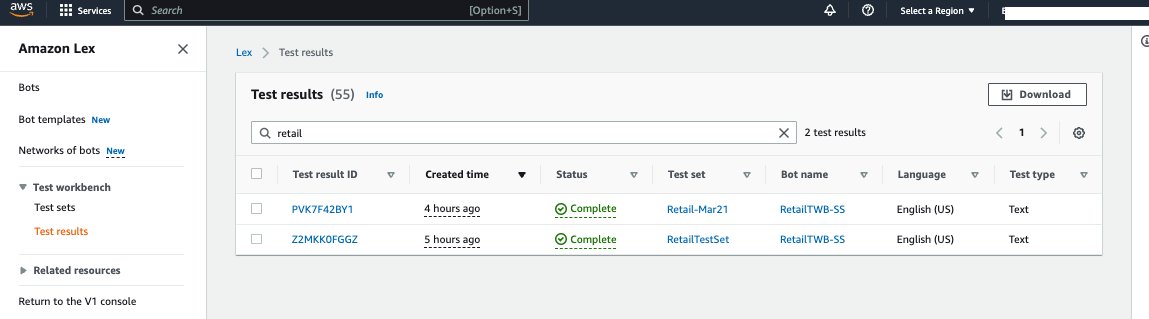 Expedite the Amazon Lex chatbot development lifecycle with Test Workbench | Amazon Web Services importing PlatoBlockchain Data Intelligence. Vertical Search. Ai.