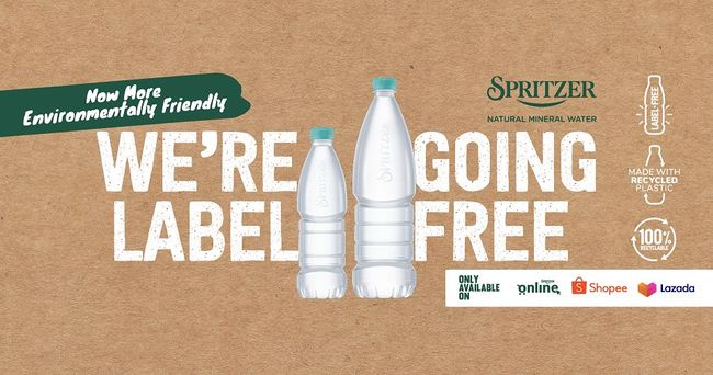Spritzer lanserar etikettfria flaskor