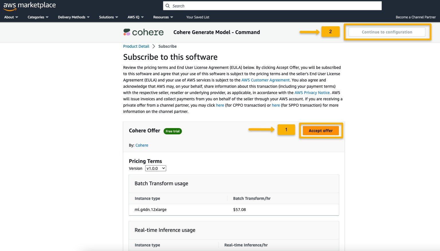 Brug proprietære fundamentmodeller fra Amazon SageMaker JumpStart i Amazon SageMaker Studio | Amazon Web Services PlatoBlockchain Data Intelligence. Lodret søgning. Ai.