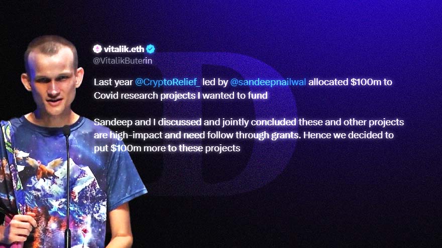 Vitalik and CryptoRelief Mobilize $100M To Combat Future Pandemics medical research PlatoBlockchain Data Intelligence. Vertical Search. Ai.