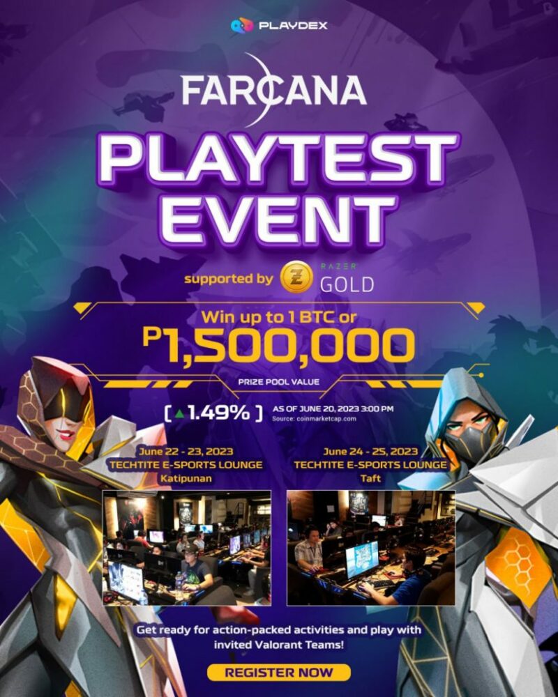 Η πλατφόρμα τυχερών παιχνιδιών Web3 Playdex φιλοξενεί το Playtest της Farcana στο PH | BitPinas