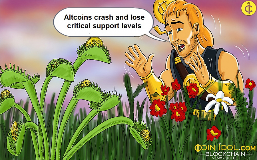 Wekelijkse cryptocurrency-marktanalyse: altcoins crashen en verliezen kritieke ondersteuningsniveaus