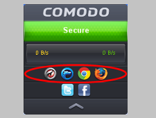 Comodo Internet Security는 샌드박스 기술에서 탐색 기능을 제공합니다.