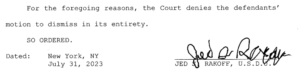 Yargıç, Terraform davasını reddetme talebini reddetti, Ripple kararına katılmıyor