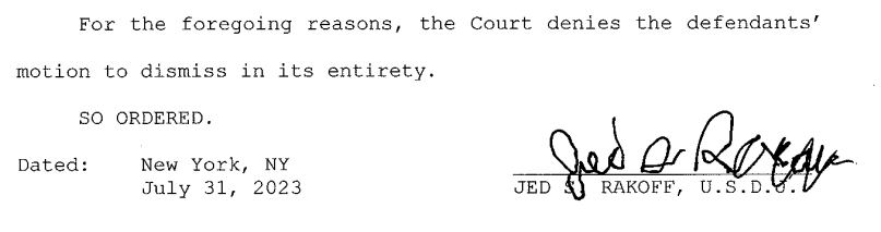 השופט דוחה את הבקשה לביטול תיק Terraform, לא מסכים עם החלטת ריפל