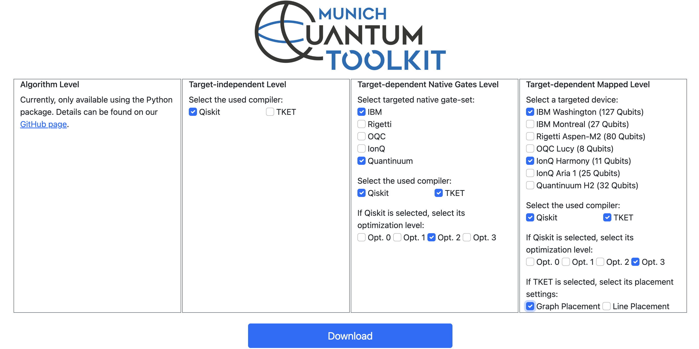 MQT Bench: Oprogramowanie do testów porównawczych i narzędzia do automatyzacji projektowania dla obliczeń kwantowych