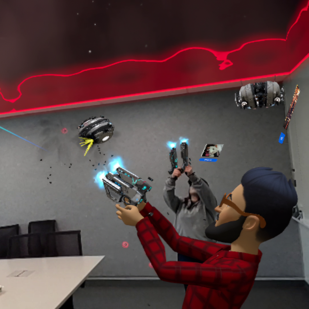 Quest Drone Rage Demo on Mixed Reality Space Pirate Trainer