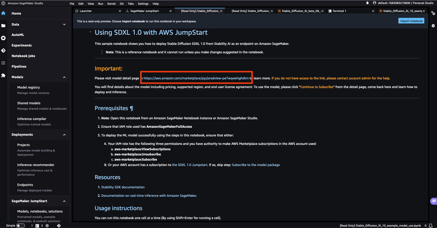 Use Stable Diffusion XL with Amazon SageMaker JumpStart in Amazon SageMaker Studio | Amazon Web Services Amazon Web Services (AWS) PlatoBlockchain Data Intelligence. Vertical Search. Ai.