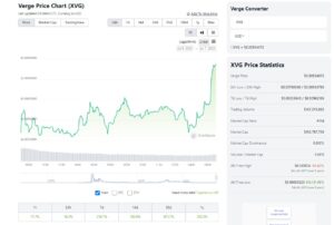 Verge continua a sconcertare i trader: monete XVG in aumento del 413% in un mese!