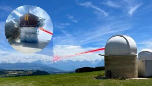 Alpine adaptive optics-experiment maakt de weg vrij voor terabit-per-seconde satellietverbindingen - Physics World