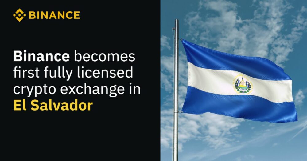 Binance: El Salvador Memberikan Lisensi Pertukaran Crypto ke Perusahaan Global