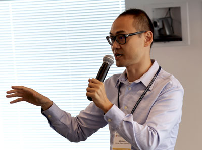 Jiasun Li parla alla conferenza sulla Blockchain
