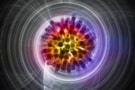 Kuark-gluon plazmasının çizimi