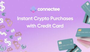 Compras instantâneas de criptografia via cartão de crédito/débito são possibilitadas pelo Connectee