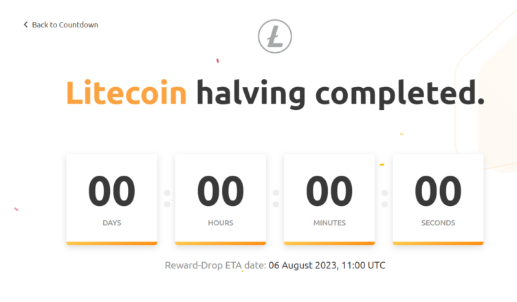 Litecoin se divise en deux avec succès : nouvelle récompense fixée à 6.25 LTC