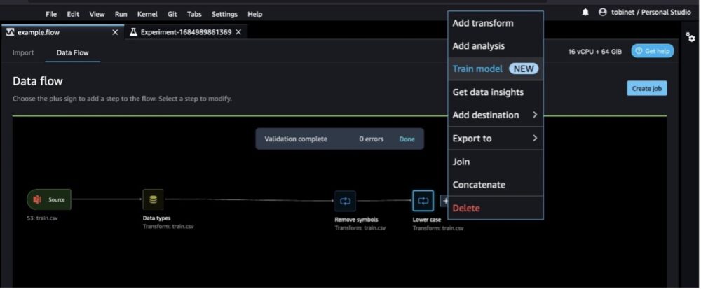 Optimizați pregătirea datelor cu funcții noi în Amazon SageMaker Data Wrangler | Amazon Web Services