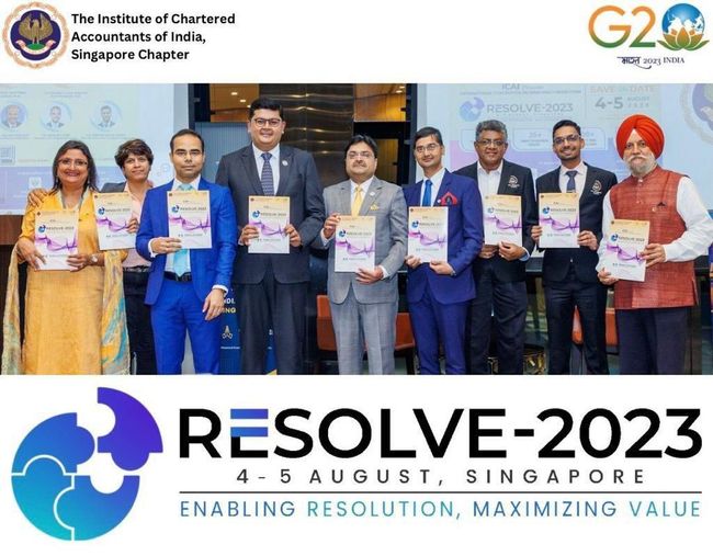O Institute of Chartered Accountants of India (ICAI) organiza RESOLVE-2023, uma Convenção Internacional Exclusiva sobre Resolução de Insolvência