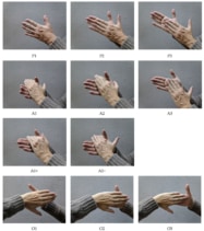 11 billeder af hænder, der klapper