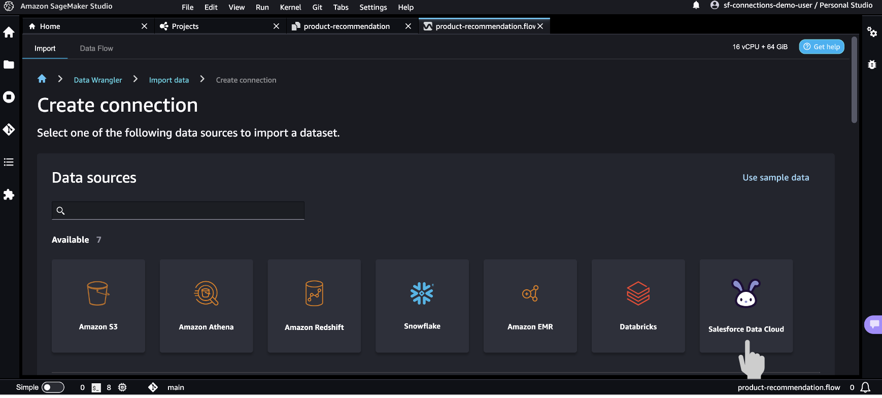 Use the Amazon SageMaker and Salesforce Data Cloud integration to power your Salesforce apps with AI/ML | Amazon Web Services Data Preparation PlatoBlockchain Data Intelligence. Vertical Search. Ai.