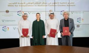 Venom Foundation tekee yhteistyötä Arabiemiirikuntien hallituksen kanssa käynnistääkseen kansallisen hiilidioksidipäästöjärjestelmän
