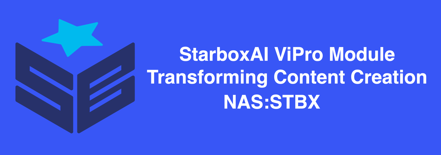 Starbox Groupin StarboxAI - ViPro-moduuli: Muuntava sisällöntuotannon tekoäly PlatoBlockchain Data Intelligence. Pystysuuntainen haku. Ai.