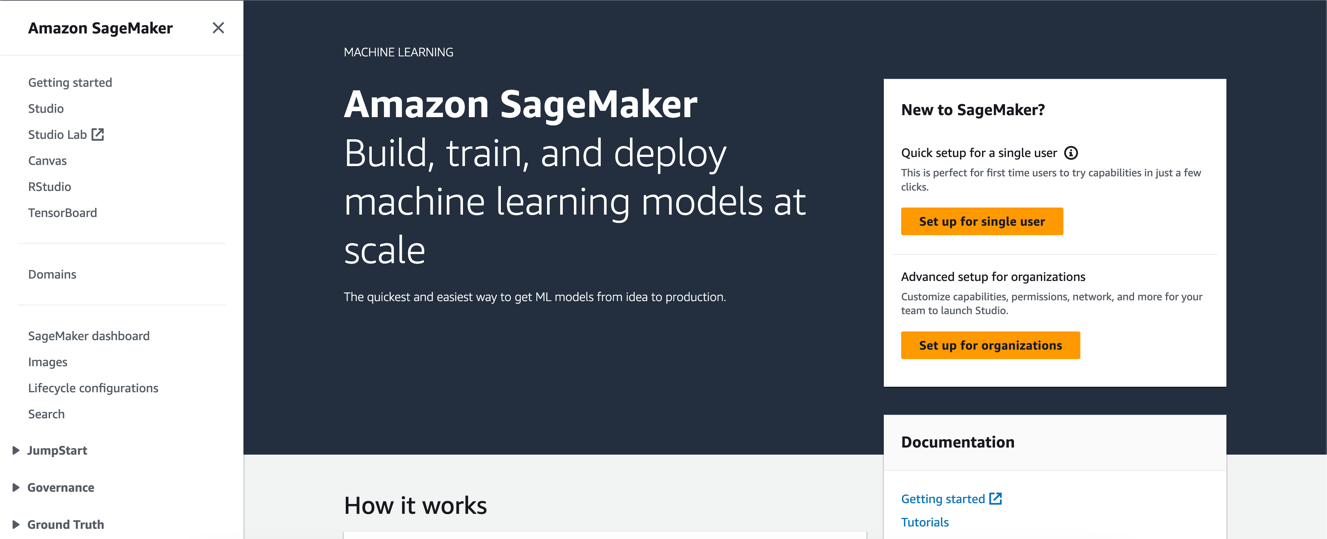 Amazon SageMaker व्यक्तिगत उपयोगकर्ताओं के लिए Amazon SageMaker स्टूडियो सेटअप को सरल बनाता है | अमेज़न वेब सेवाएँ