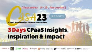 ประกาศการประชุม CPaaS Acceleration Summit ครั้งแรกที่กรุงอัมสเตอร์ดัม ตั้งแต่วันที่ 18-20 กันยายน