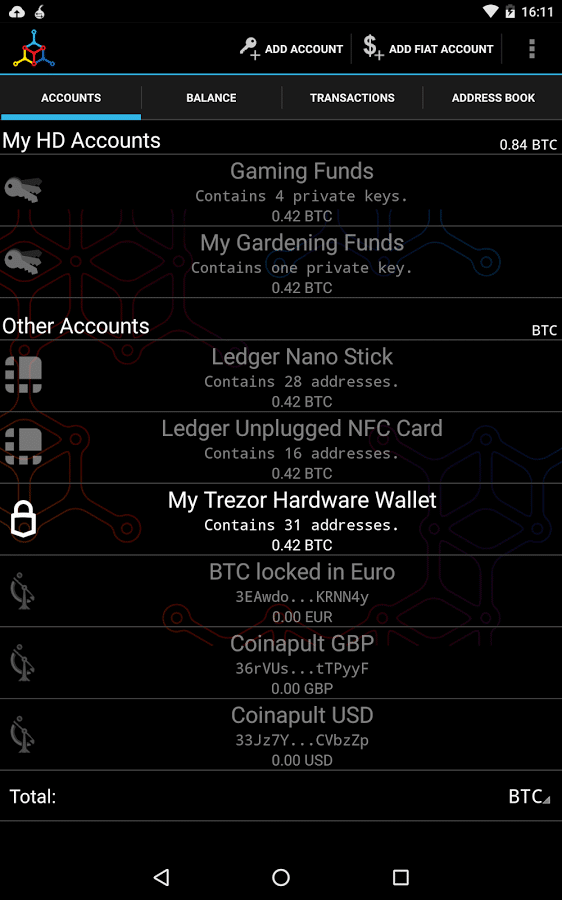 MyCelium Mobil Bitcoin Wallet