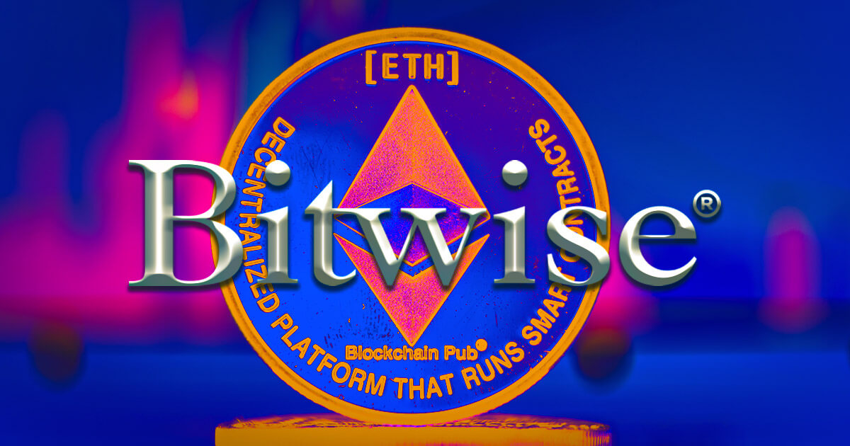 Bitwise는 점점 늘어나는 Ethereum ETF 관리자 PlatoBlockchain Data Intelligence 목록에 합류했습니다. 수직 검색. 일체 포함.