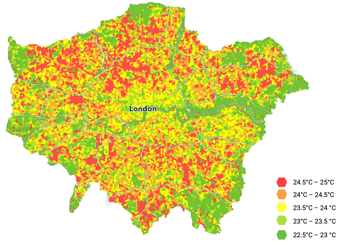 London-analyse visualisert med Arups eksisterende produktverktøy