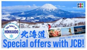 JCB lansira poseben program ponudbe na Hokaidu za turiste, ki prihajajo na Japonsko