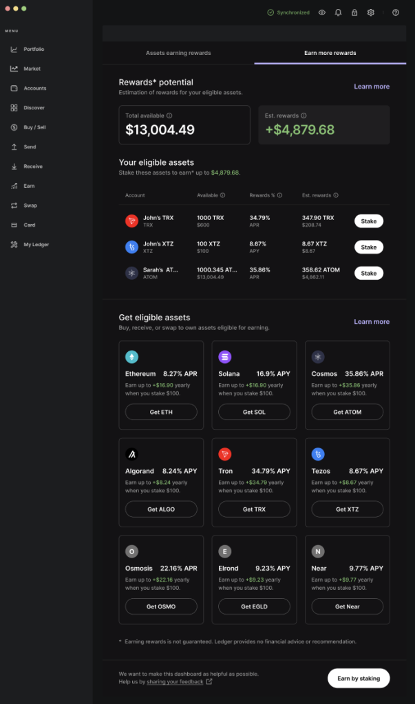 Ledger Live New ‘Earn’ Section Is Here! Grow Your Portfolio The Right Way | Ledger PlatoBlockchain Data Intelligence. Vertical Search. Ai.