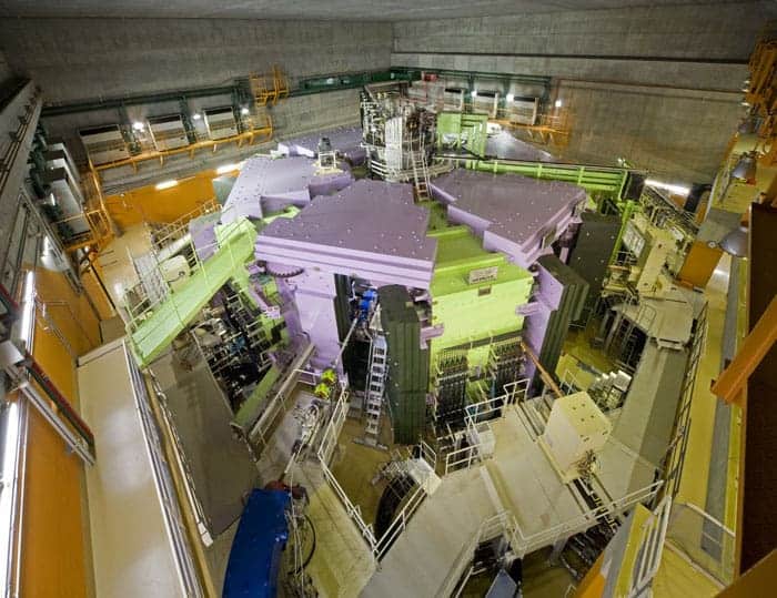Photograph of the cyclotron at RIKEN where the magic number was discovered
