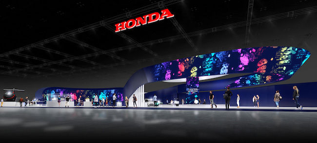 ภาพรวมของนิทรรศการฮอนด้าในงาน JAPAN Mobility SHOW 2023