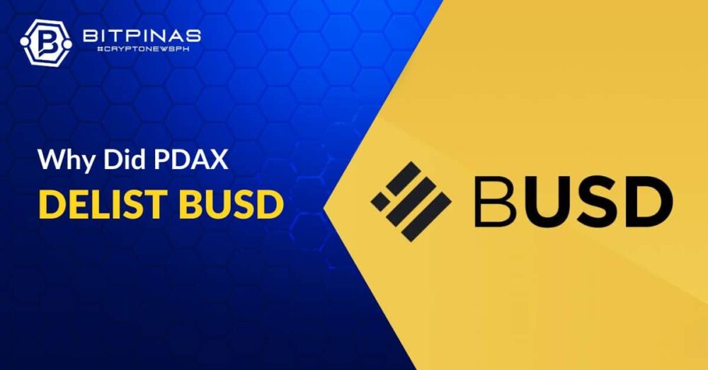 A PDAX a Binance USD (BUSD) törlése