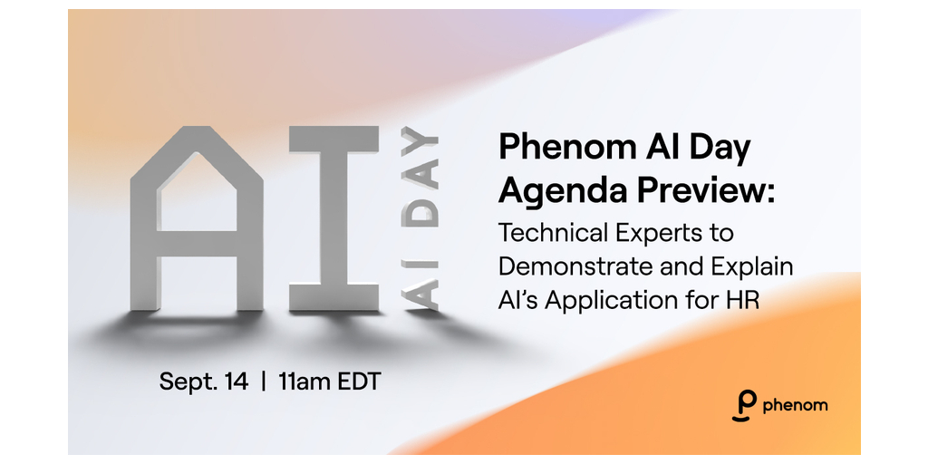Vista previa de la agenda del Phenom AI Day: expertos técnicos demostrarán y explicarán la aplicación de la IA para la inteligencia de datos PlatoBlockchain de recursos humanos. Búsqueda vertical. Ai.