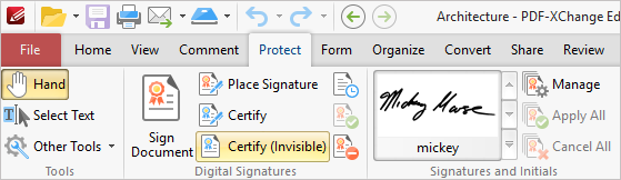 PDF Xchange 用于 PDF 中的签名验证