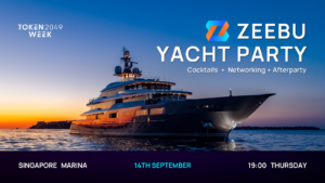 Zeebu afholder eksklusiv Yacht Party sammen med Token2049 i Singapore
